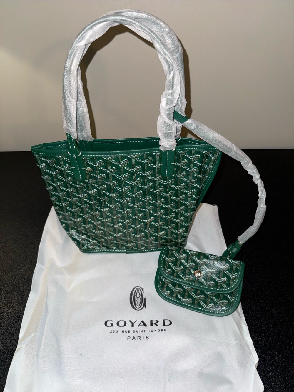 Reversible Mini Anjou Style Tote with Matching Pouch